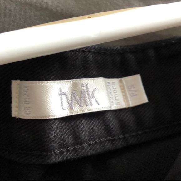 Simmons twik buttoned black denim skirt Size S - Picture 5 of 6